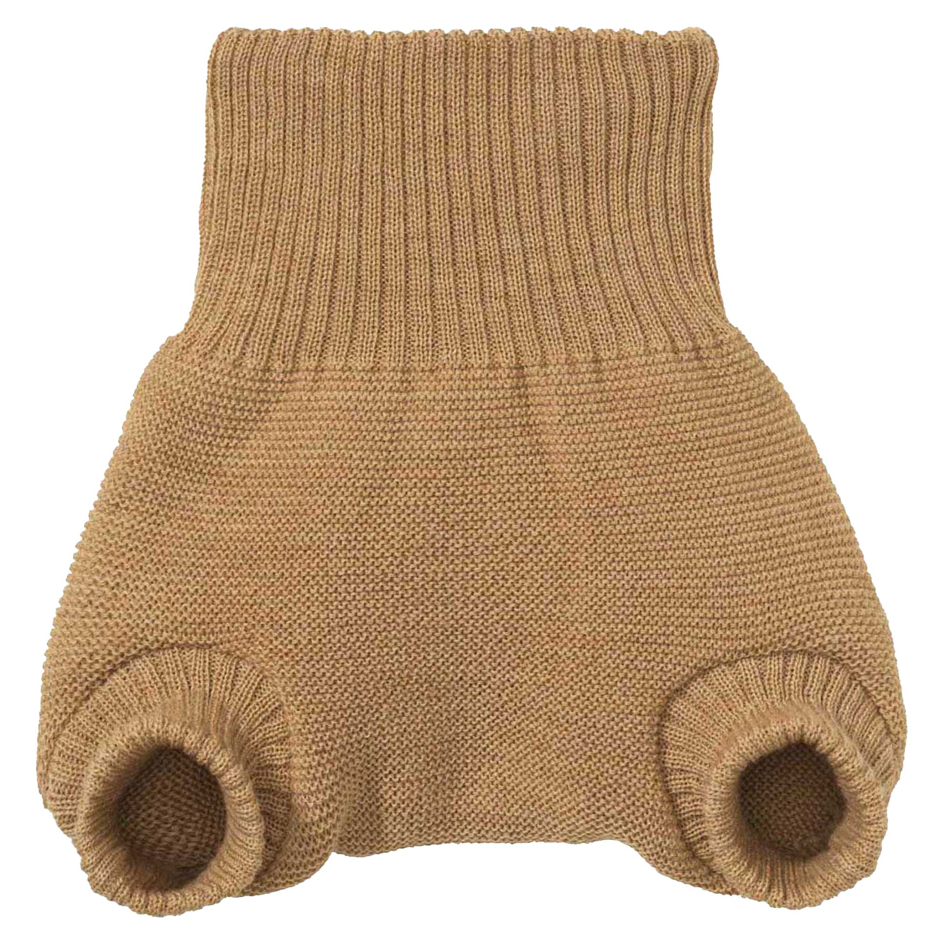 Wollwindelüberhose aus Merinowolle – Karamell – Disana Bio-Babykleidung