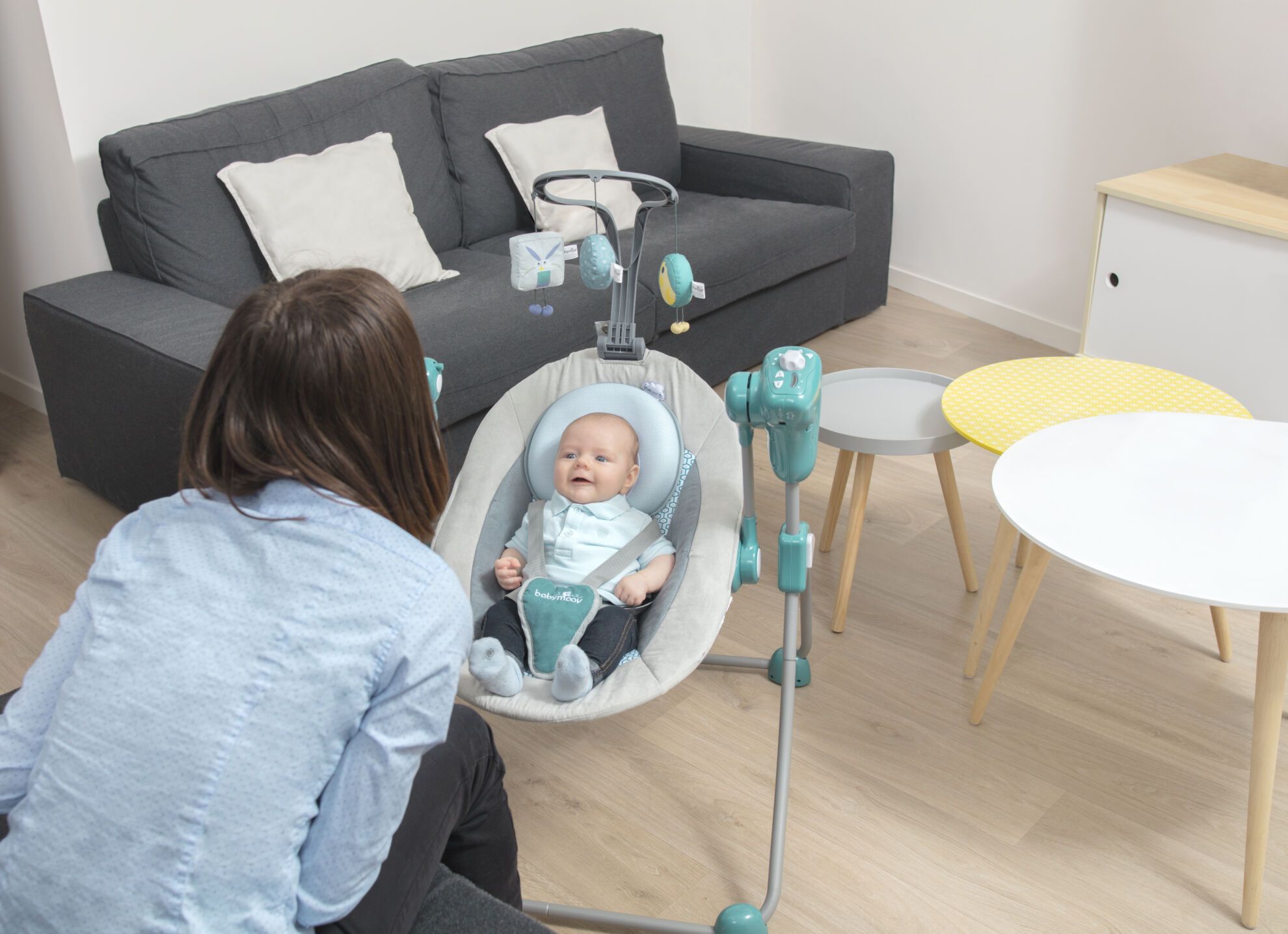 Babymoov Ergonomisk Babypude (Lovenest) - Fresh Mosaic (0-4m) - Babyhovedpude - MamaMilla