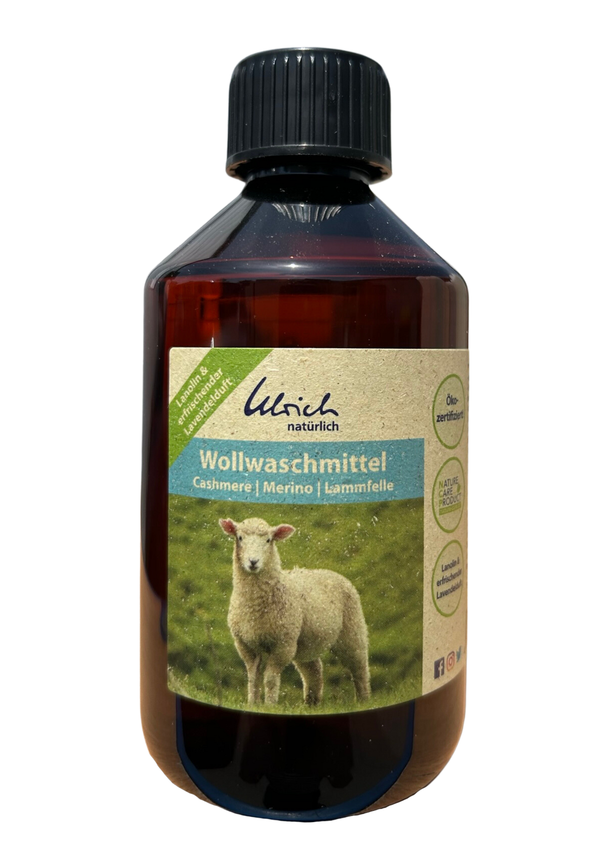 Ulrich Natürlich Waschmittel für Kaschmir, Merino und Lammfell mit Lavendel – 250 ml – Waschmittel (Wolle) – MamaMilla