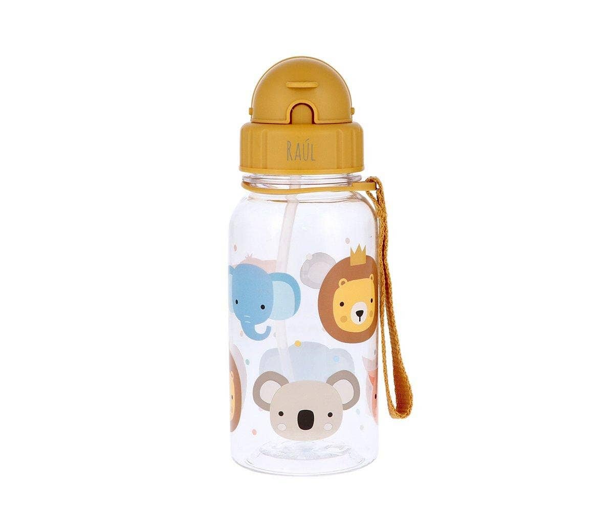Trinkflasche mit Trinkschnabel aus Tritan-Kunststoff – 500 ml – Animal Friends – Trinkflasche aus Kunststoff – MamaMilla