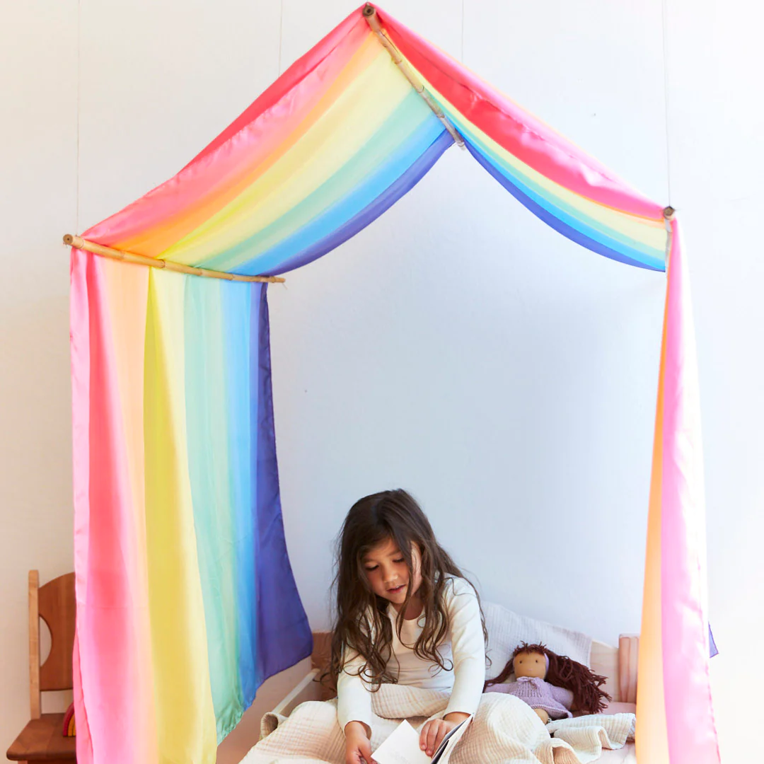 Sarahs Silk Double Rainbow Playsilk - - MamaMilla