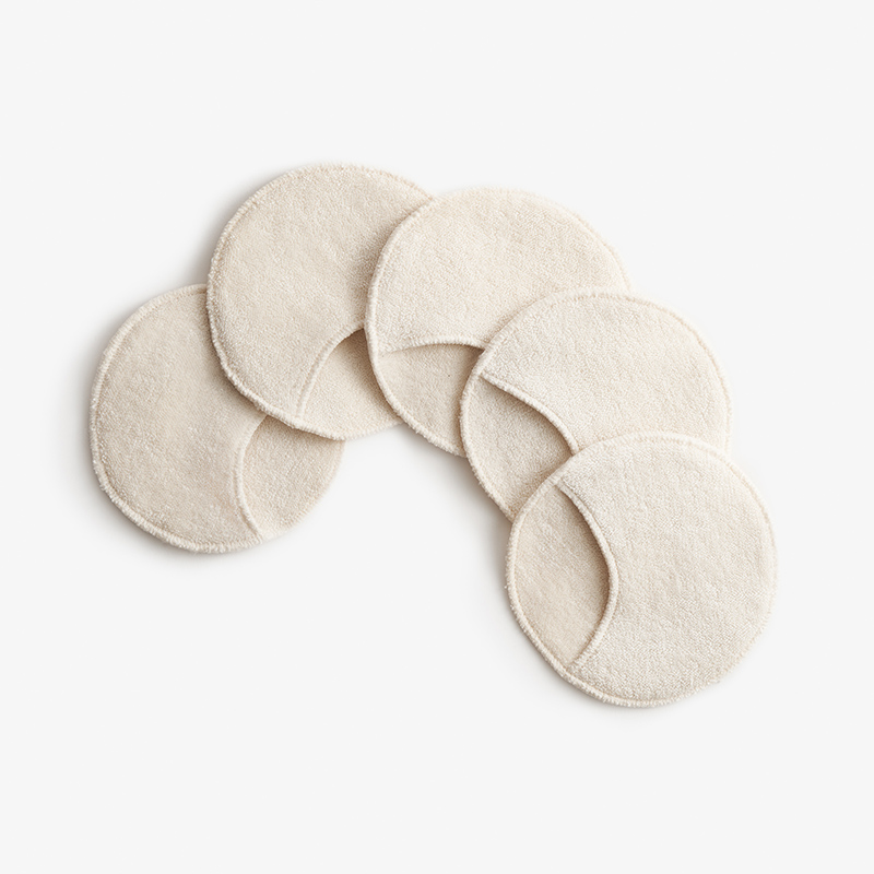 Imse Vimse Rensepads Med Lomme - 5 Stk - Natur