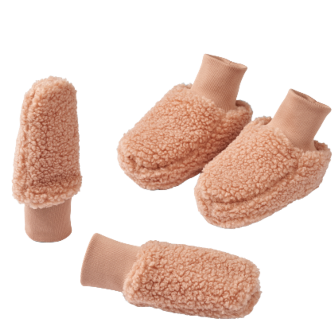 Liewood Set aus Babyfäustlingen und Fußsäcken – Ottoman – Pale Tuscany Rose – Fäustlinge – MamaMilla