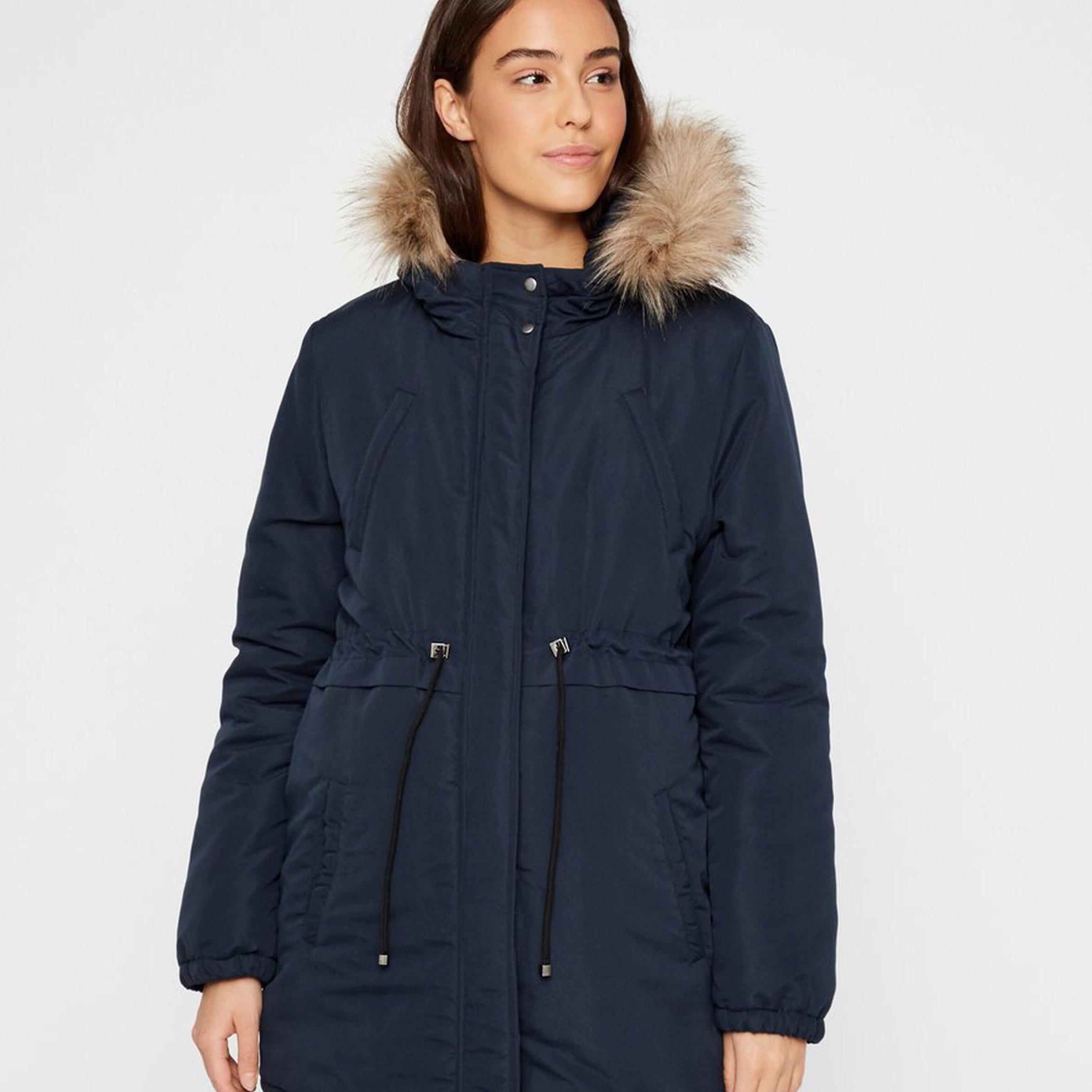Mamalicious Umstands-Parkajacke – Jessa – Marineblauer Blazer – Umstandsjacke – MamaMilla