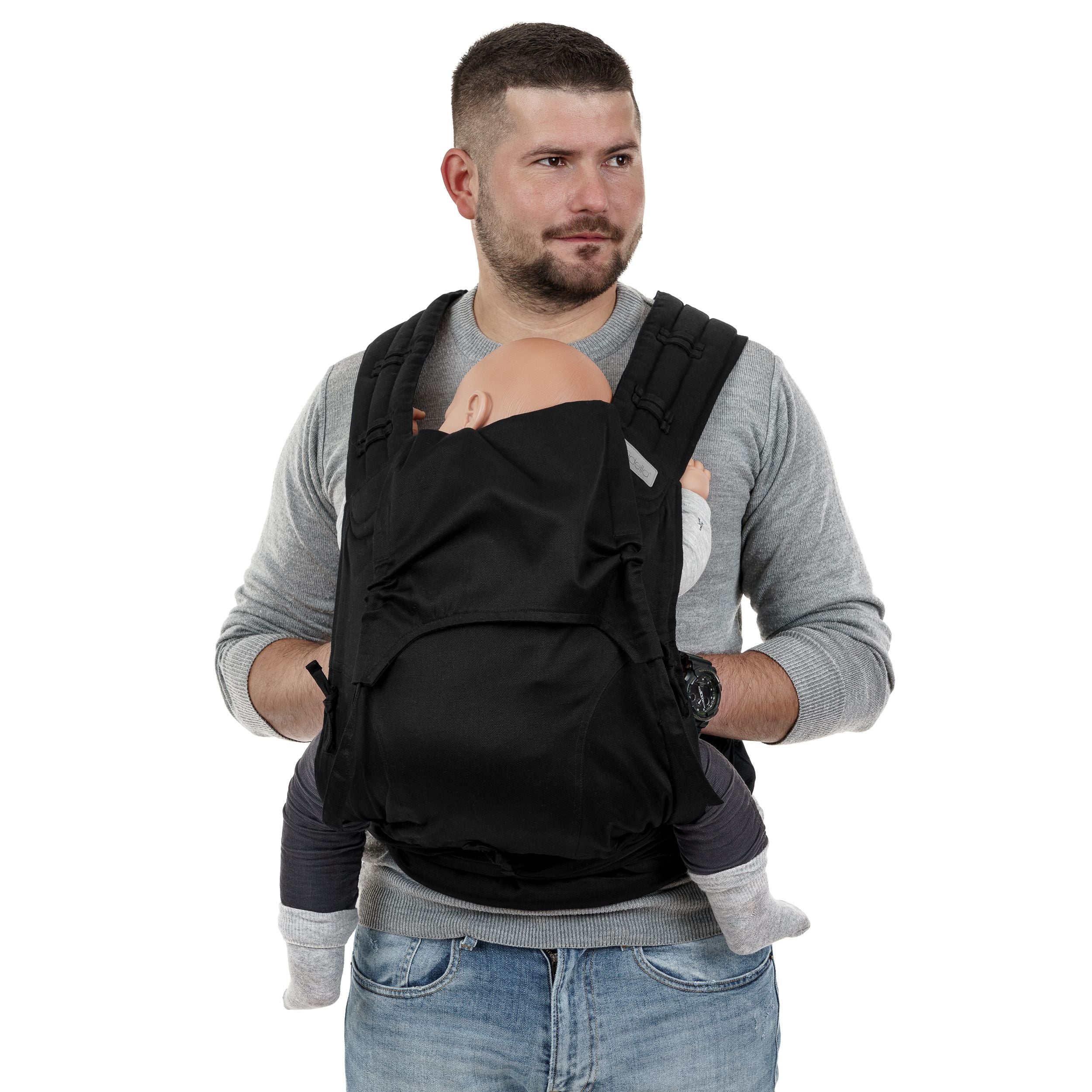 Fidella Fly Tai Babytrage – Chevron/Schwarz – Kleinkind – Babytrage – MamaMilla