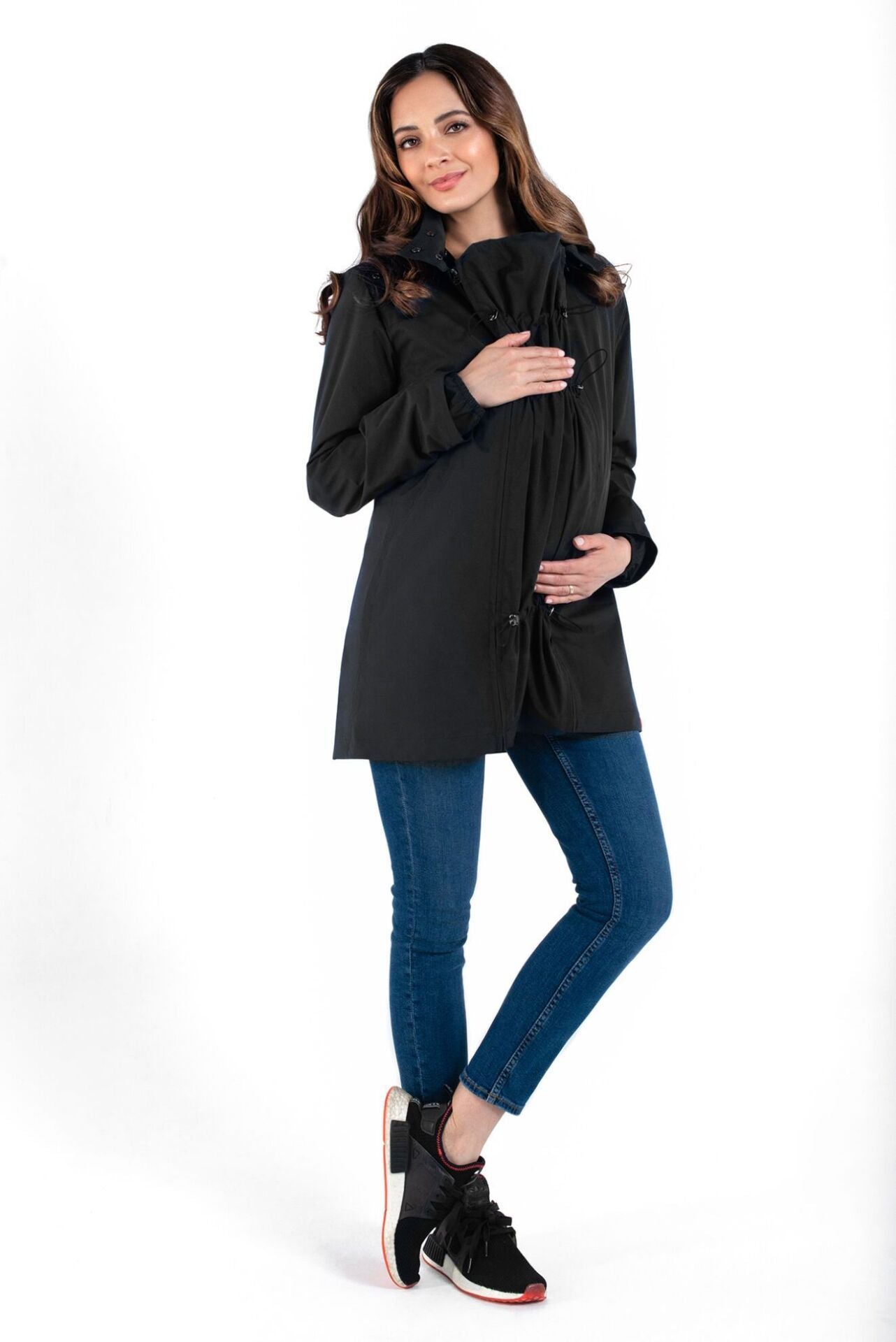 Wombat & Co. NUMBAT 4-i-1 overgangsjakke til gravide/bærejakke - Sort - Bærejakke - MamaMilla