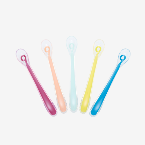 Babymoov Silikonlöffel für Brei und Brei +4 Monate – 5 Stück (Set) – Besteck – MamaMilla