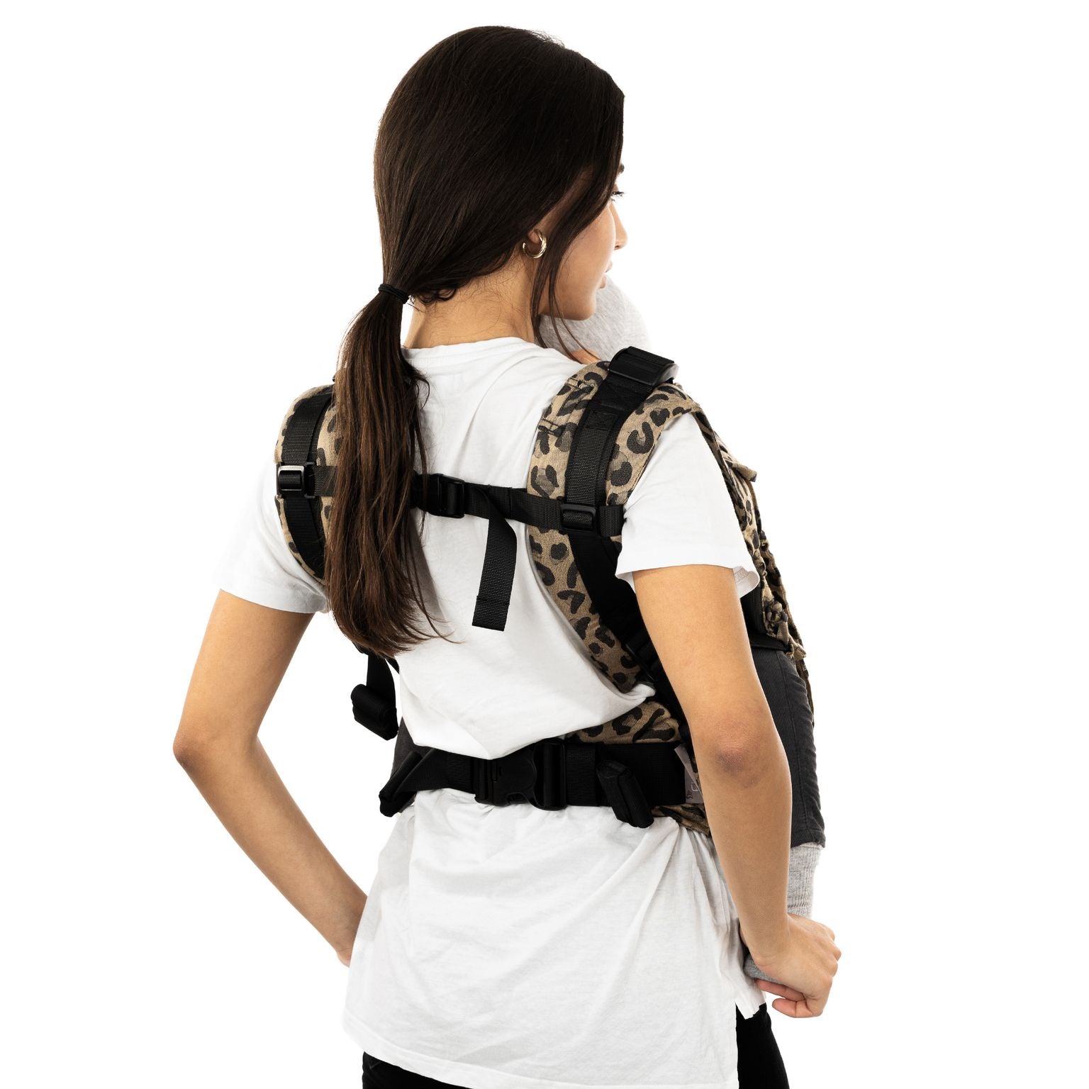 Fidella Fusion Fullbuckle Bæresele - Leopard Guld - Baby - Bæresele - MamaMilla