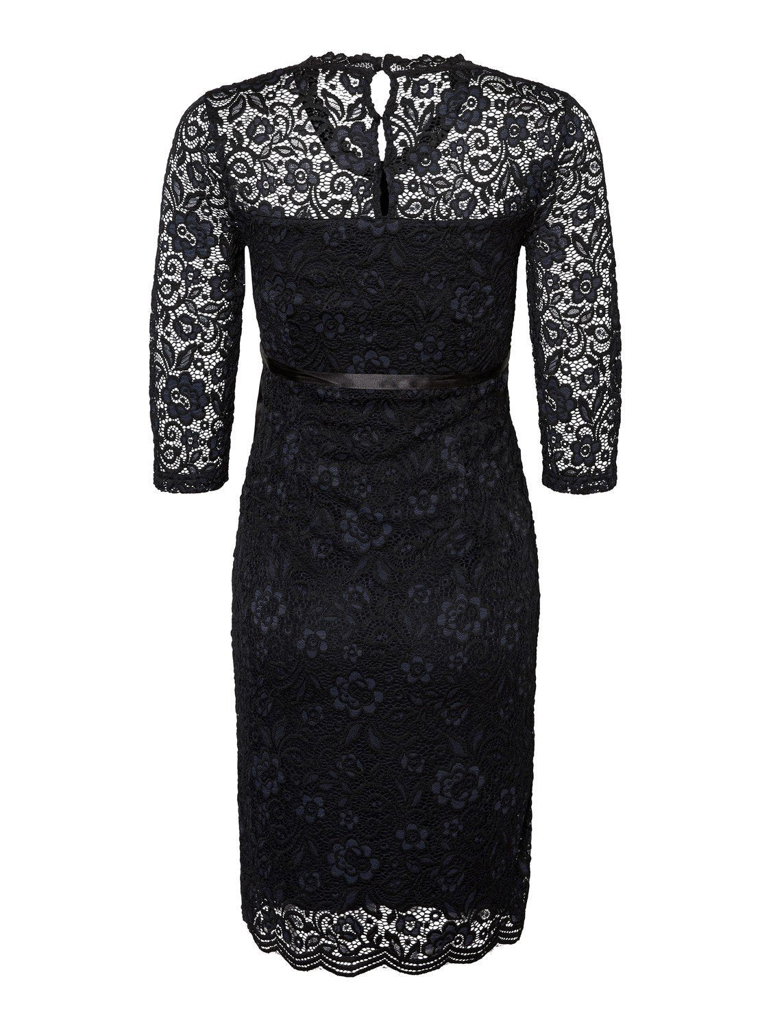 Mamalicious Umstandskleid aus zweifarbiger Spitze – Blau/Schwarz – Umstandsmode – MamaMilla