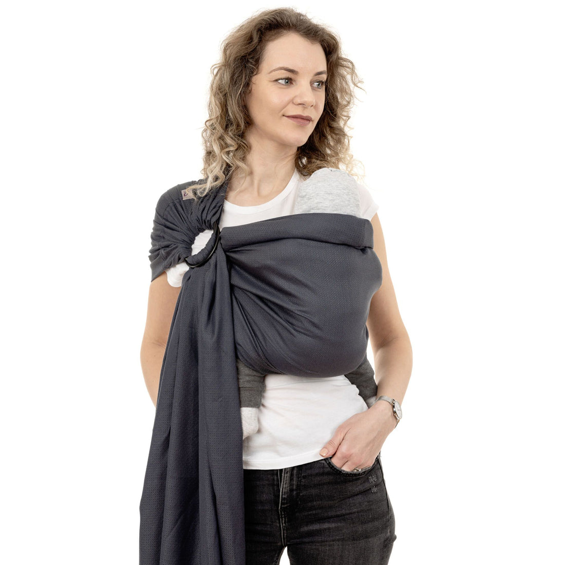Fidella Ring Sling – Diamant/Anthrazit – – MamaMilla