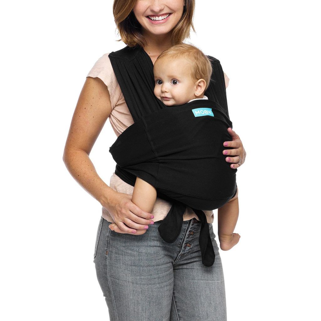 Moby – Fit Stretch Swaddle/Carrier – Schwarz – Stretch Swaddle – MamaMilla