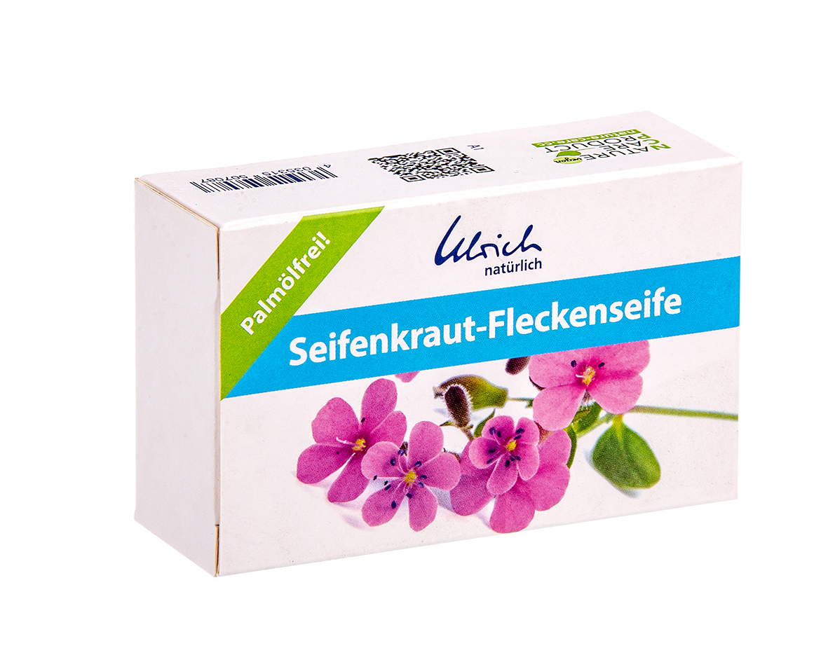 Ulrich Natürlich pletfjerner med sæbeurt - fast bar - 100 g - Kvillajabark (sæbeurt) - MamaMilla