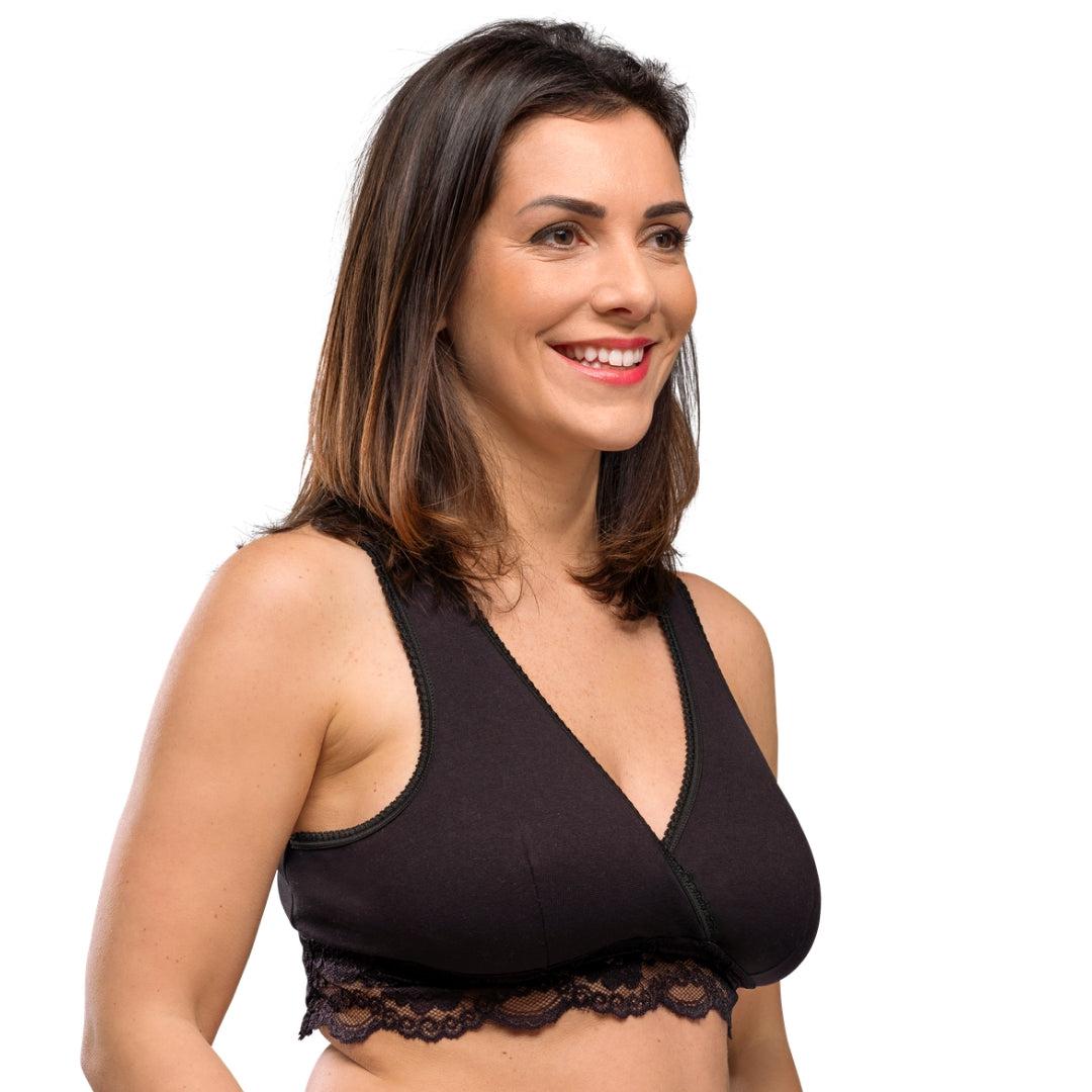 Carriwell Organic Crossover Still-BH – Schwarz – Stillkleidung – MamaMilla
