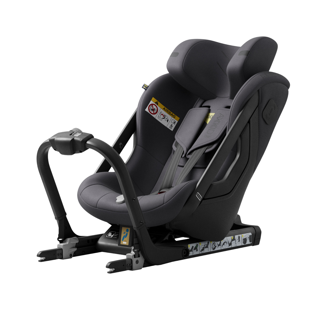 Axkid ONE 3 - Arctic Mist Grey - iSize 61-125 cm - 61-125 cm (3 mdr. til 7 år) - MamaMilla