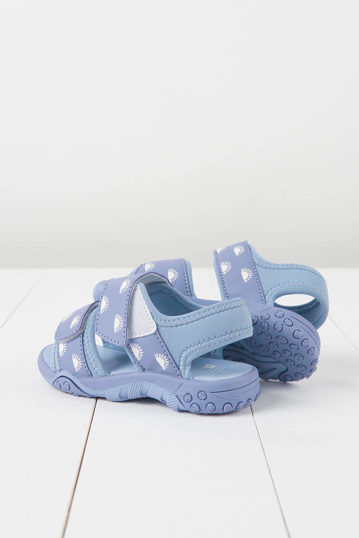 Grass &amp; Air lavendel sandaler detaljer