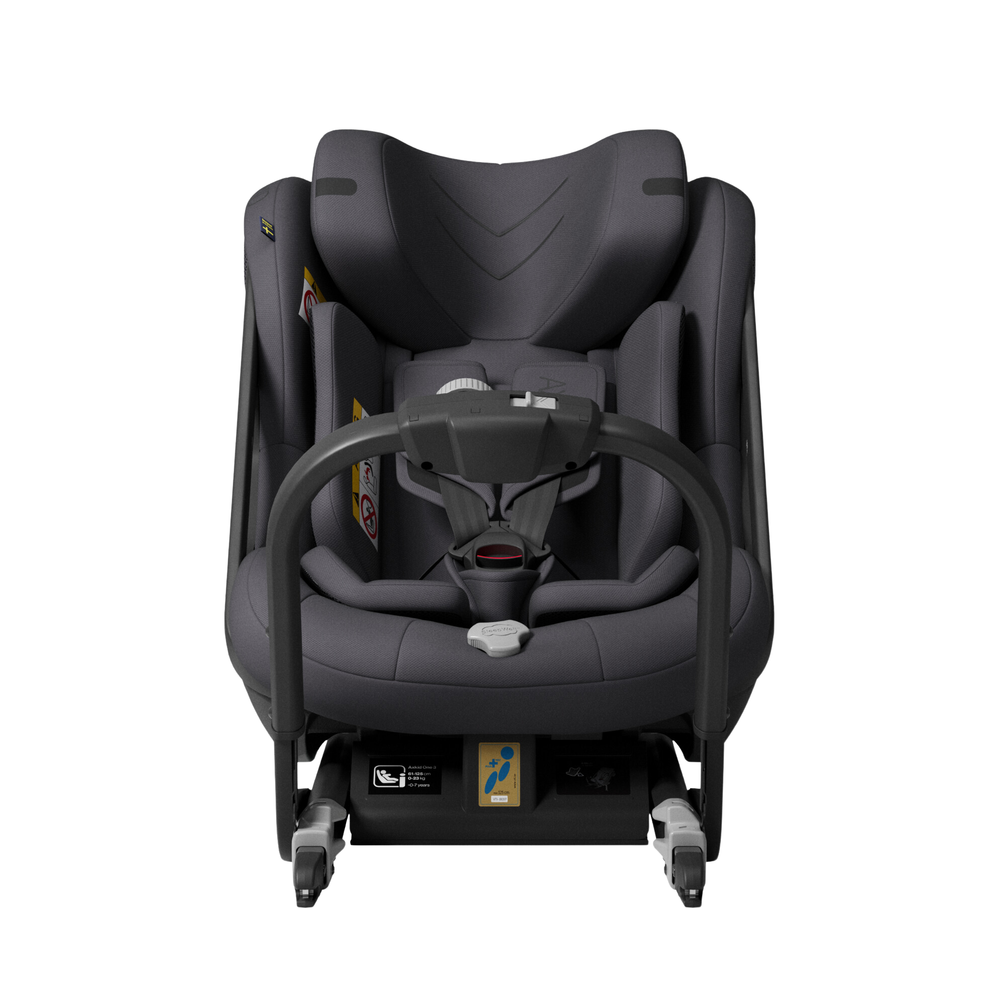 Axkid ONE 3 - Arctic Mist Grey - iSize 61-125 cm - 61-125 cm (3 mdr. til 7 år) - MamaMilla