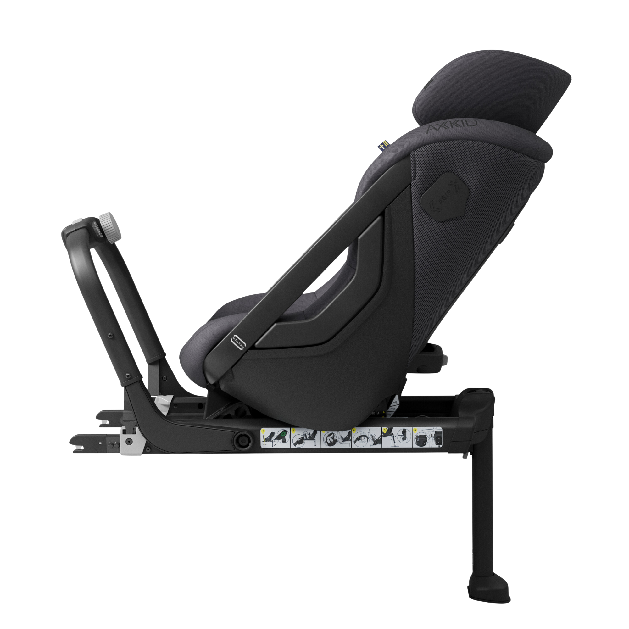 Axkid ONE 3 - Arctic Mist Grey - iSize 61-125 cm - 61-125 cm (3 mdr. til 7 år) - MamaMilla