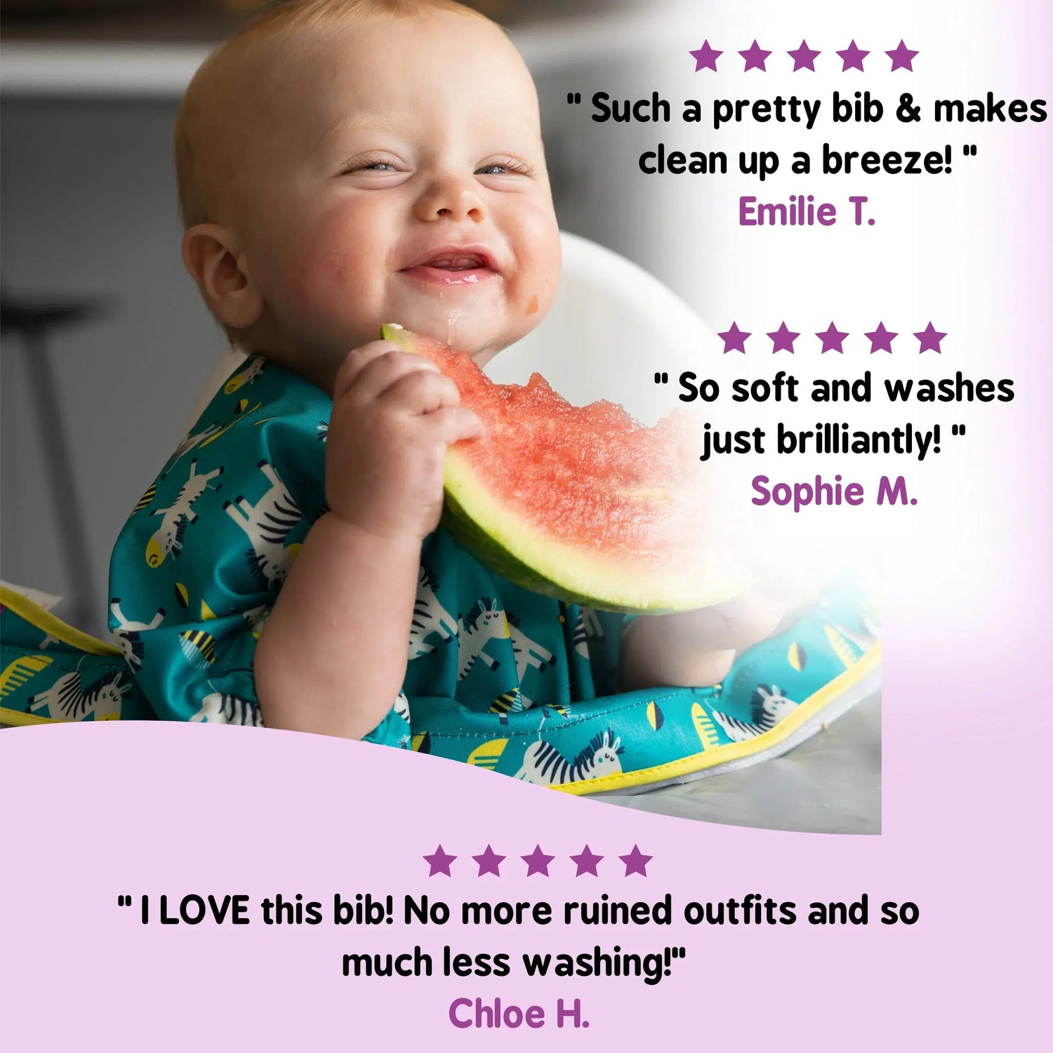 Tidy Tot Hagesmæk med Korte Ærmer til Bakke - Regnbuer - Hagesmæk uden ærmer - MamaMilla