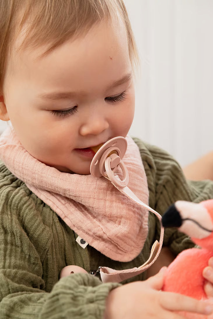 BIBS Colour symmetrisk sut str. 2, latex – Ivory/Blush (2-pak)