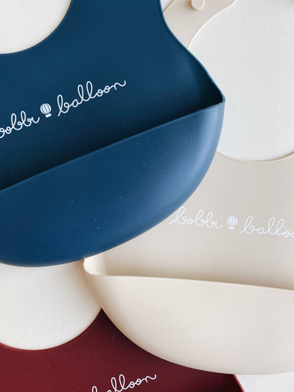 Bobbi Balloon Silikone hagesmæk - Merlot Red - Silikone hagesmæk - MamaMilla