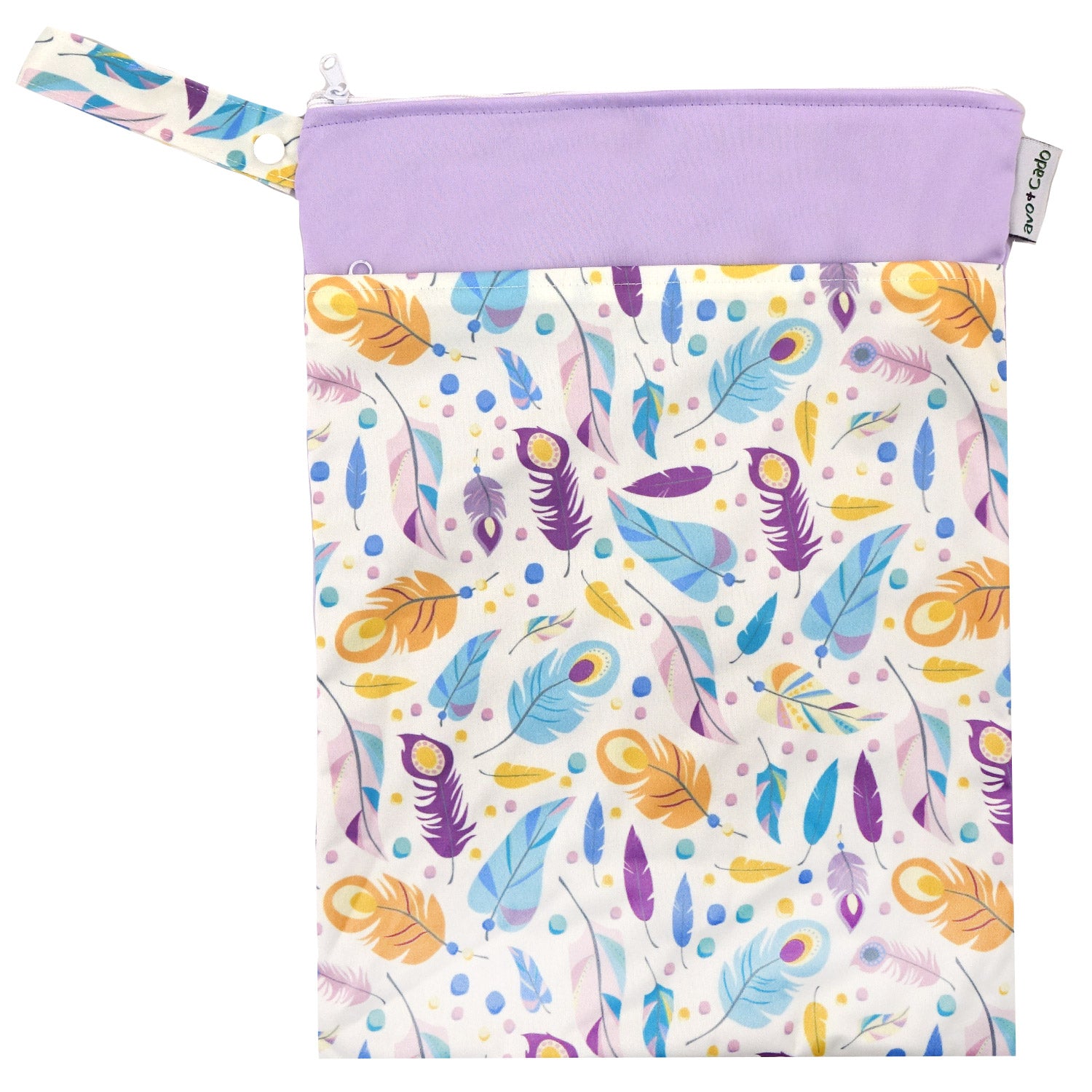 avo+cado Wetbag Medium med To Rum - Feathers - Wetbag medium - MamaMilla