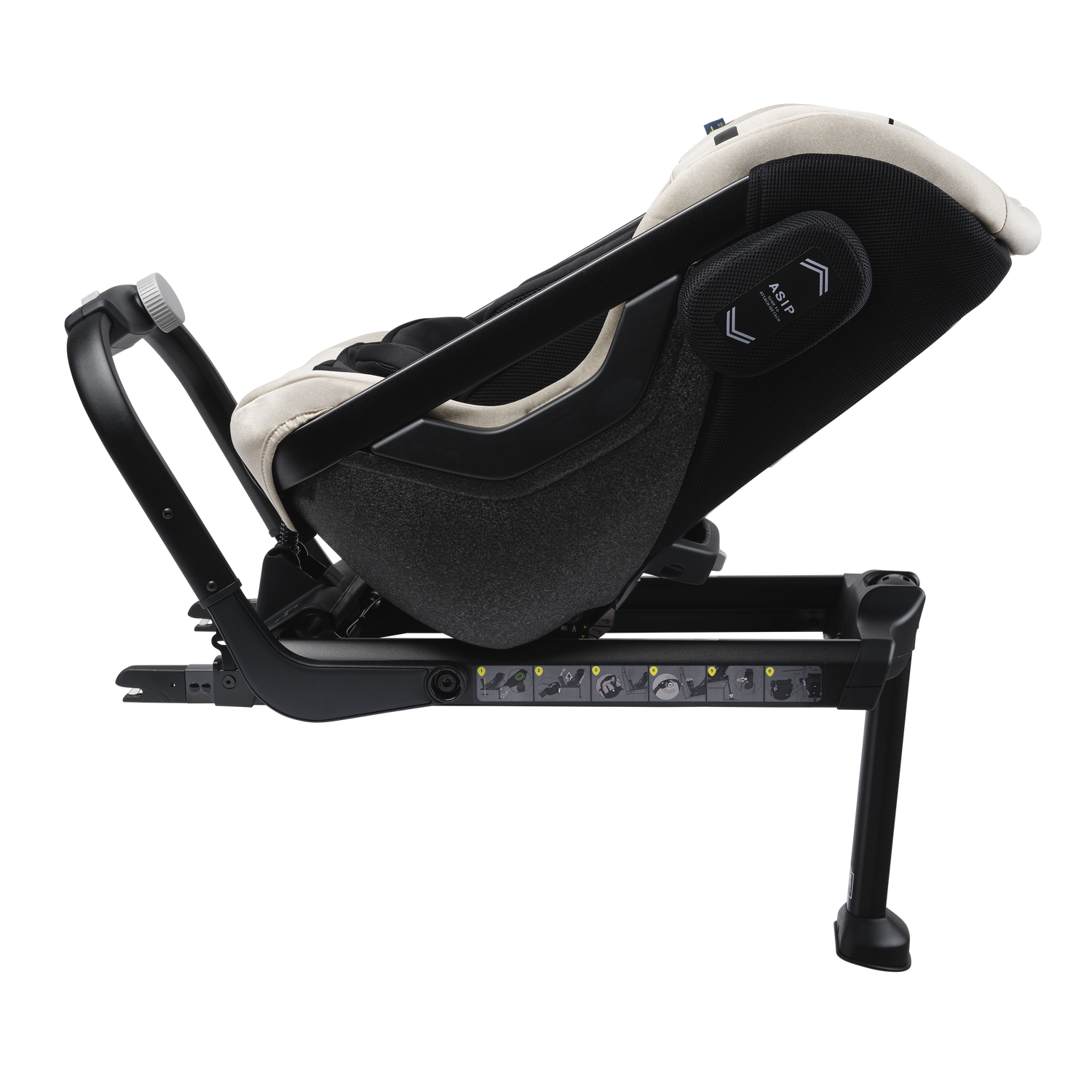 Axkid ONE+ 2 - Brick Melange - iSize 40-125 cm - 40-125 cm (Nyfødt til 7 år) - MamaMilla