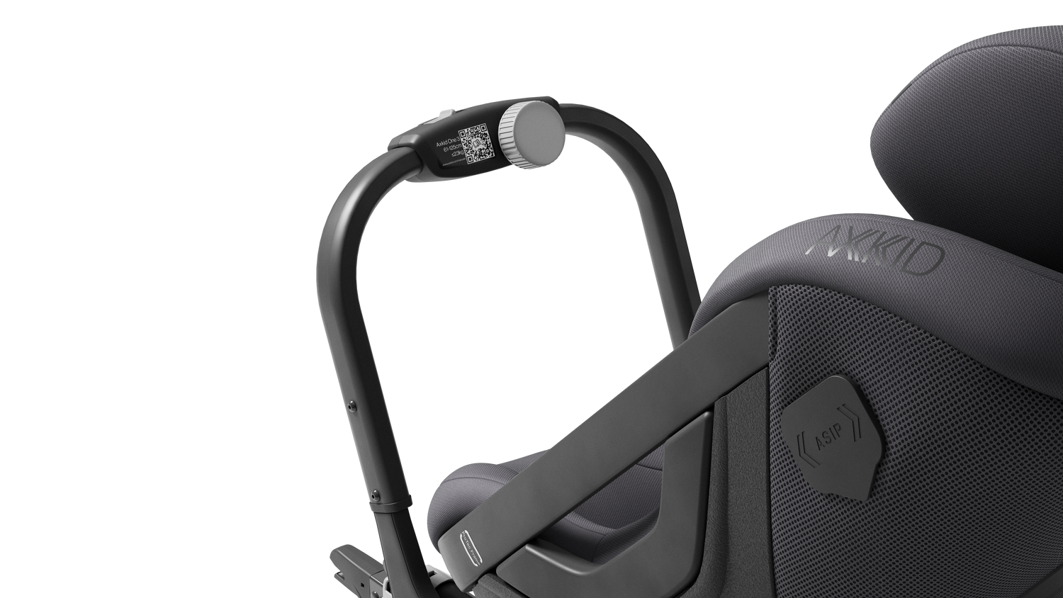 Axkid ONE 3 - Arctic Mist Grey - iSize 61-125 cm - 61-125 cm (3 mdr. til 7 år) - MamaMilla