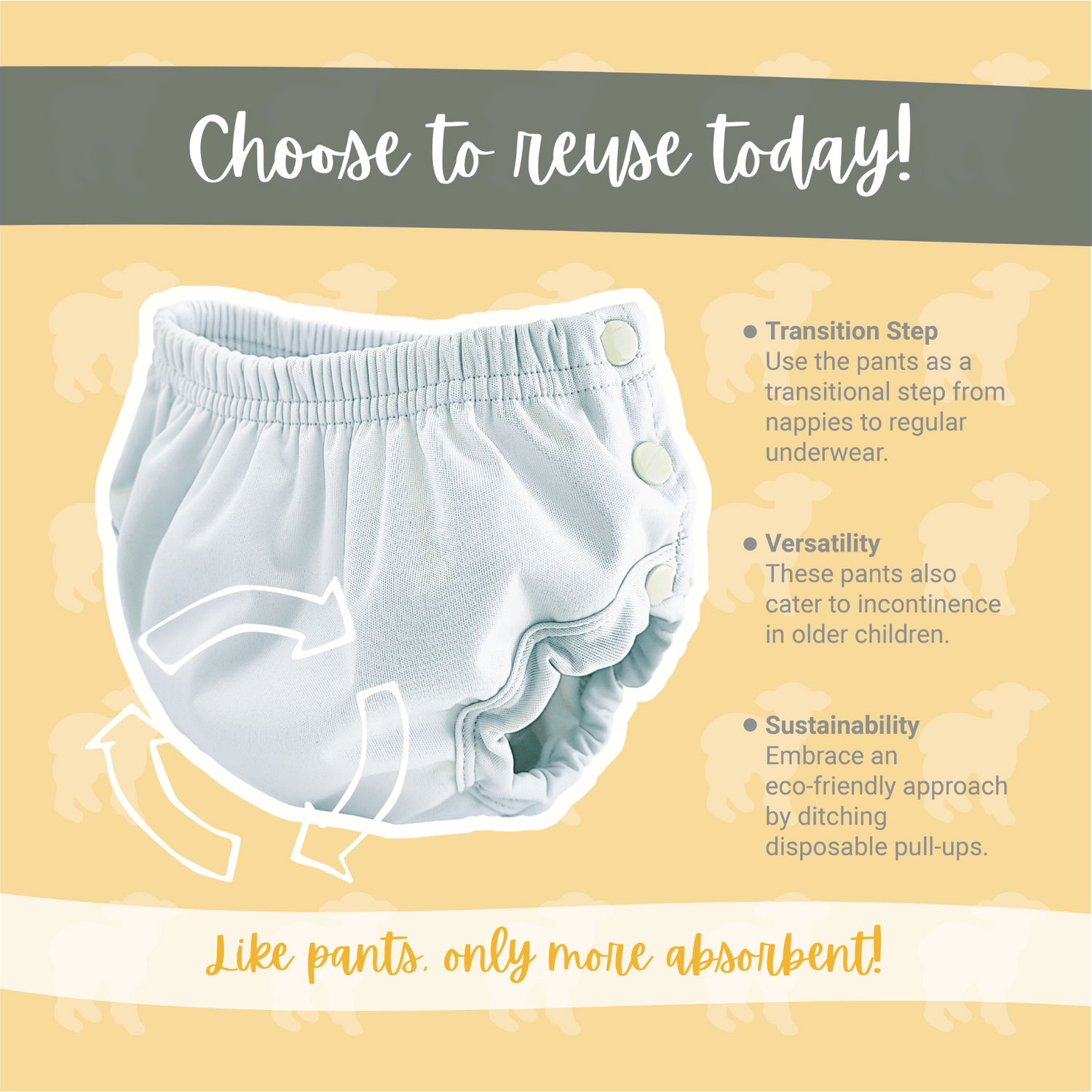 Little Lamb Vandtæt Underbuks (training pants) - Truffle Shuffle - Vandtæt underbuks - MamaMilla