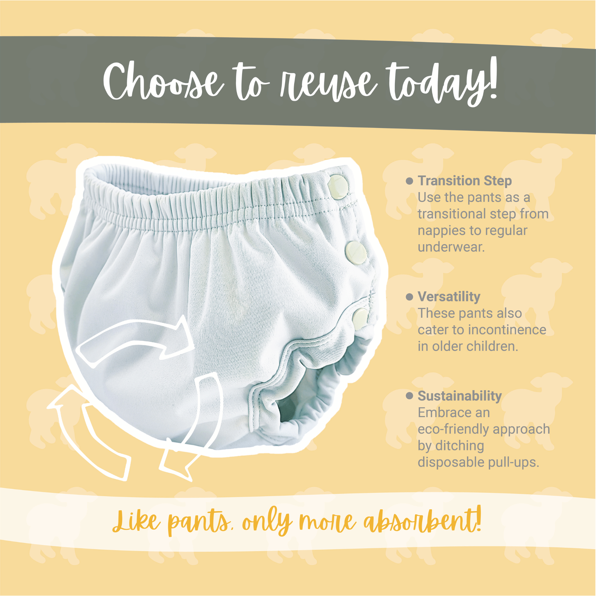 Little Lamb Vandtæt Underbuks (training pants) - Truffle Shuffle - Vandtæt underbuks - MamaMilla