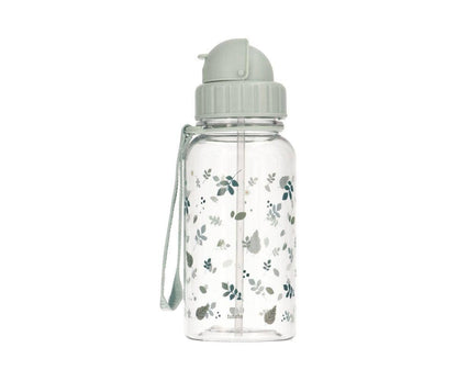 Trinkflasche mit Trinkschnabel aus Tritan-Kunststoff – 500 ml – Leaves Sage – Trinkflasche aus Kunststoff – MamaMilla