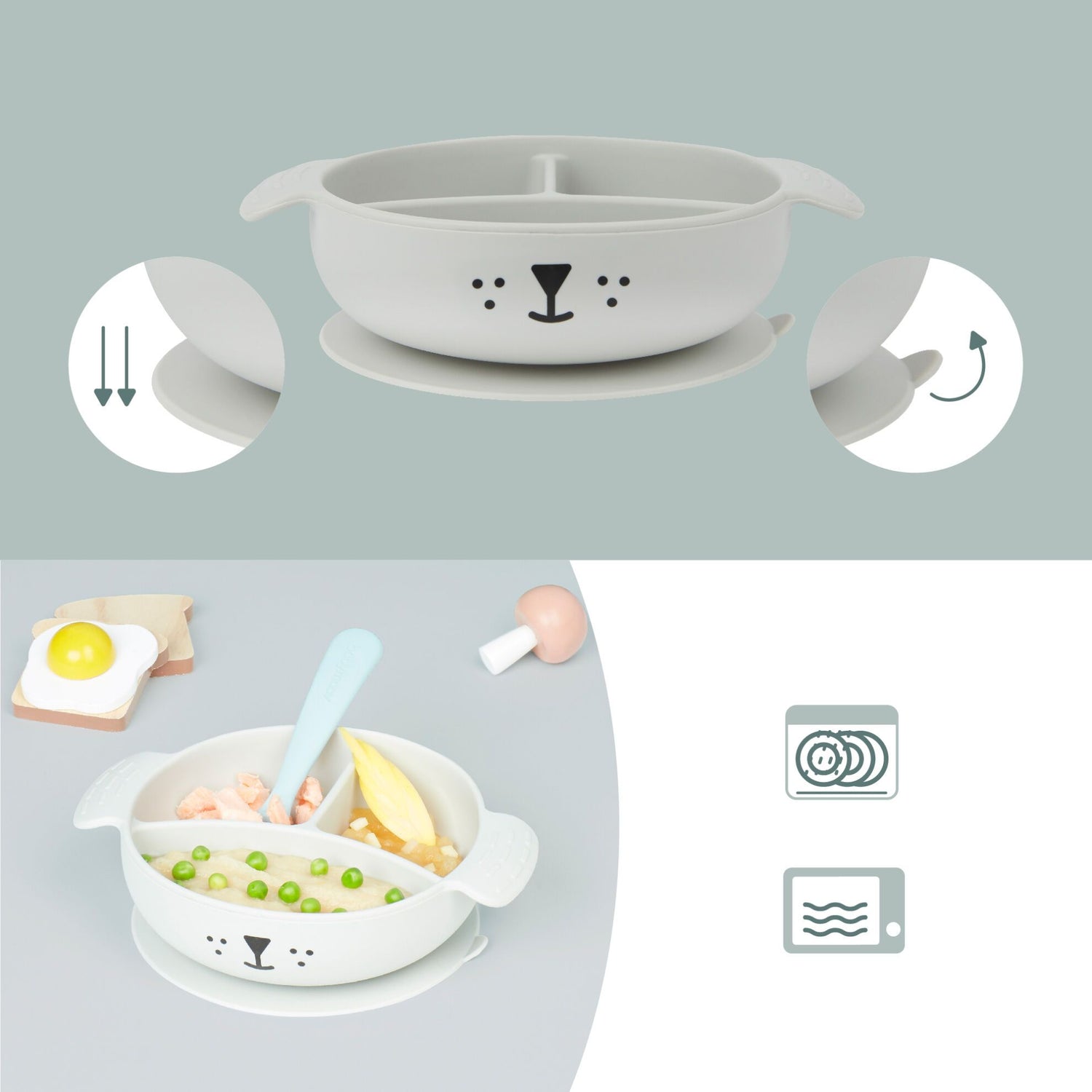 Babymoov Spisesæt 12-24 mdr - Blå Hund - Spisesæt - MamaMilla