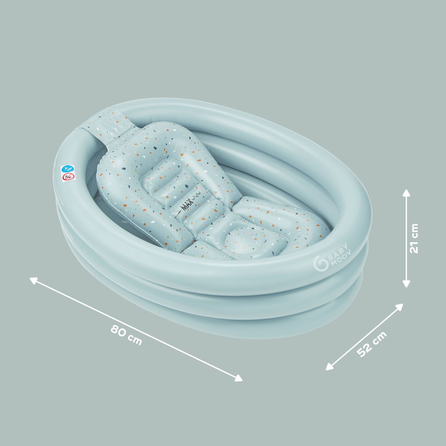 Babymoov Oppusteligt badekar – Aqua Dots - Badekar - MamaMilla