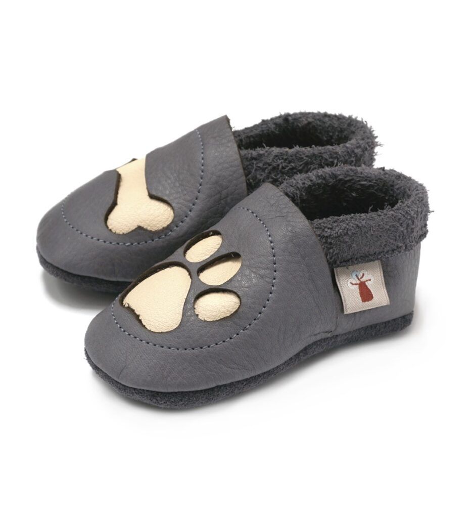 Baobaby Classic Babyschuhe – Paw Grey XL – – MamaMilla