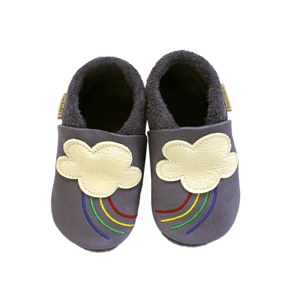 Baobaby Classic Babyschuhe – Regenbogen XXL – MamaMilla