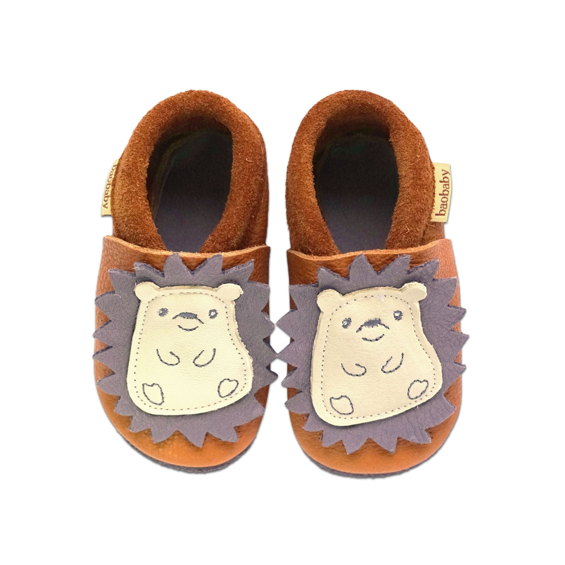 Baobaby Classic Babyschuhe – Spikey Curry XXL – – MamaMilla
