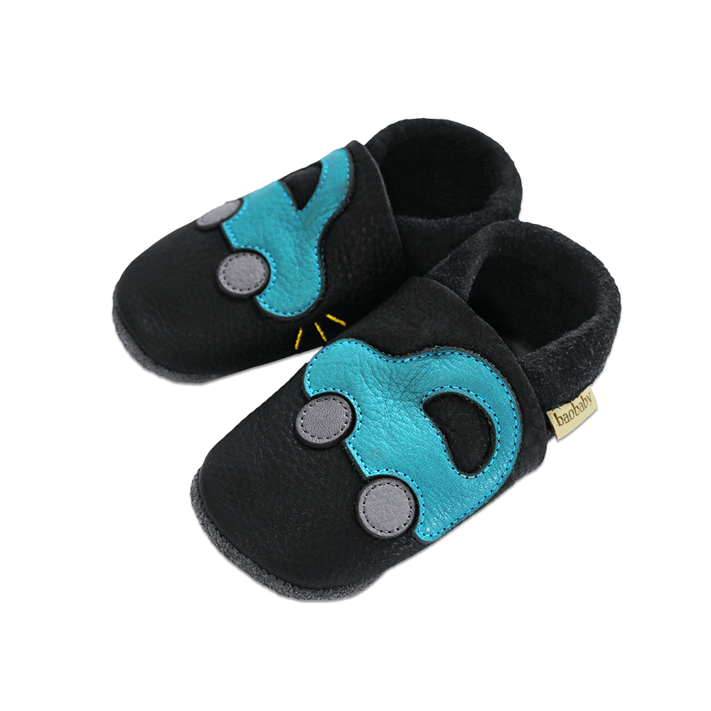 Baobaby Classic Babyschuhe – Buggy Black S – – MamaMilla