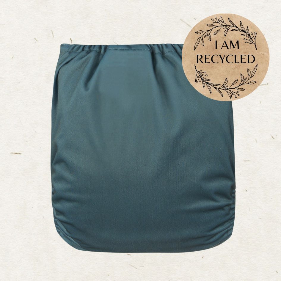 One Size Coolmax Pocket Diaper. Spruce - - MamaMilla