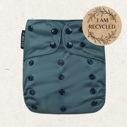 One Size Coolmax Pocket Diaper. Spruce - - MamaMilla