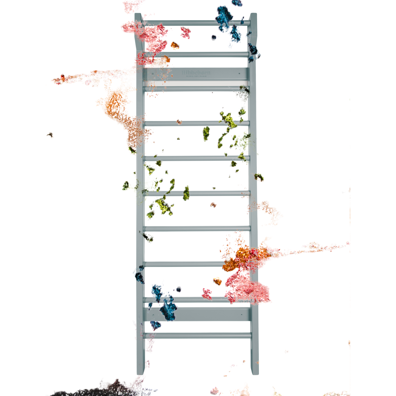 Ribbebørn Komplettpaket – Sprossenwand mit Schreibtisch &amp; 4 Haken