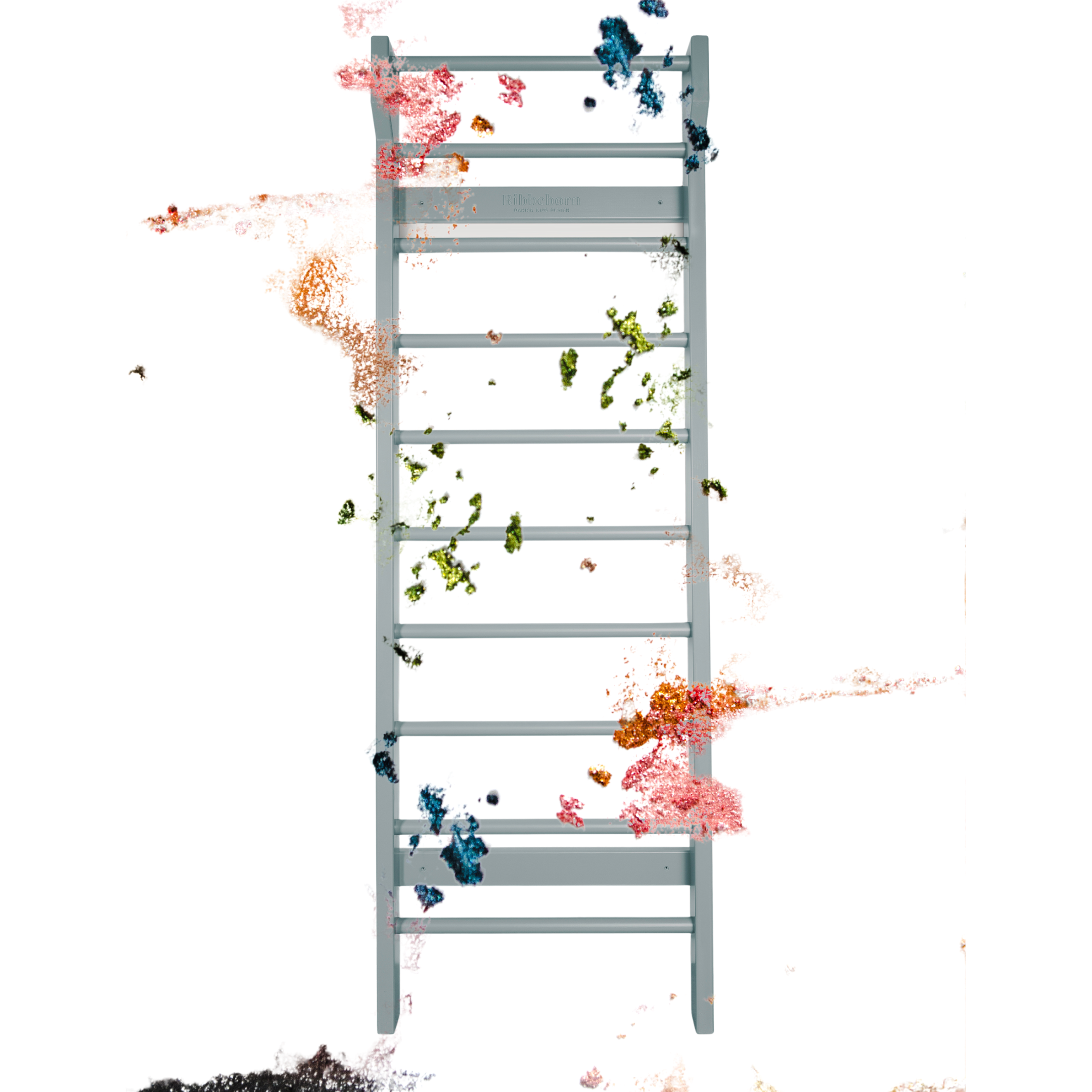 Ribbebørn Komplettpaket – Sprossenwand mit Schreibtisch &amp; 4 Haken