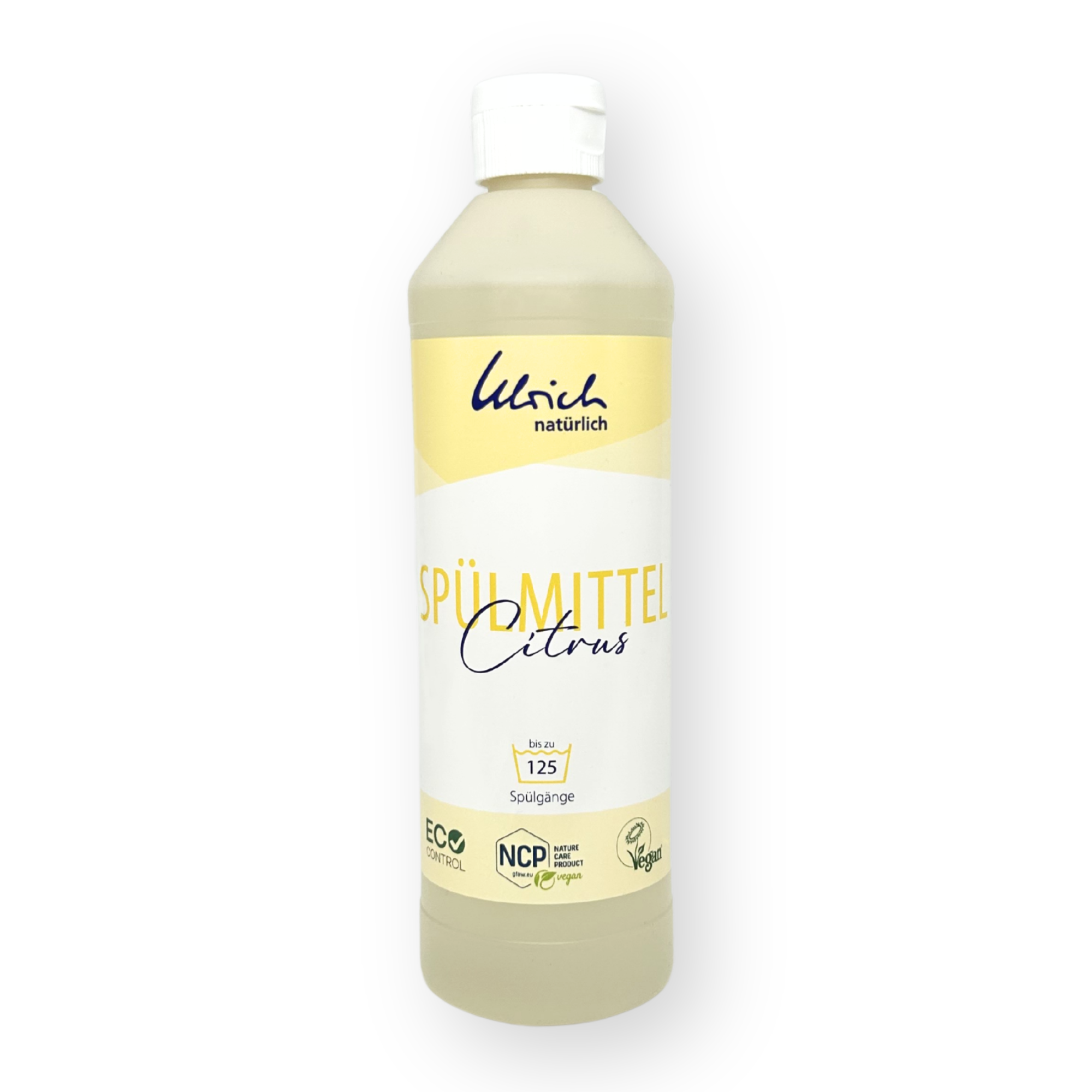 Ulrich Natürlich Geschirrspülmittel mit Entkalker - Zitrusduft - 500 ml