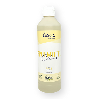 Ulrich Natürlich Geschirrspülmittel mit Entkalker - Zitrusduft - 500 ml