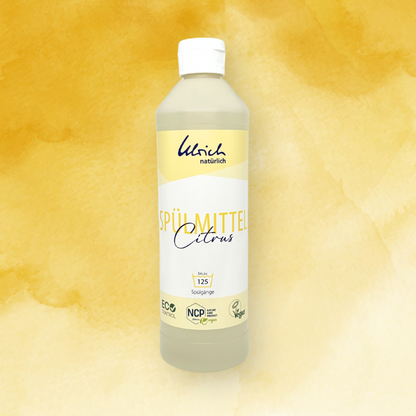 Ulrich Natürlich Geschirrspülmittel mit Entkalker - Zitrusduft - 500 ml