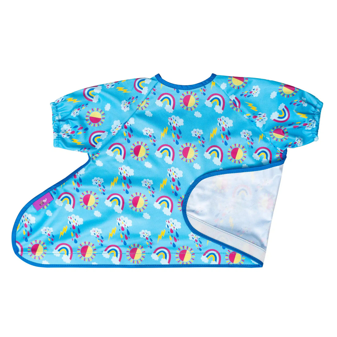 Tidy Tot Hagesmæk med Korte Ærmer til Bakke - Regnbuer - Hagesmæk uden ærmer - MamaMilla
