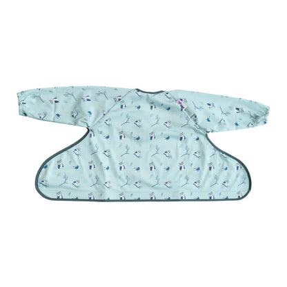 Tidy Tot Lätzchen, Teller und Löffel – SET – Eule – Lätzchen mit Ärmeln – MamaMilla