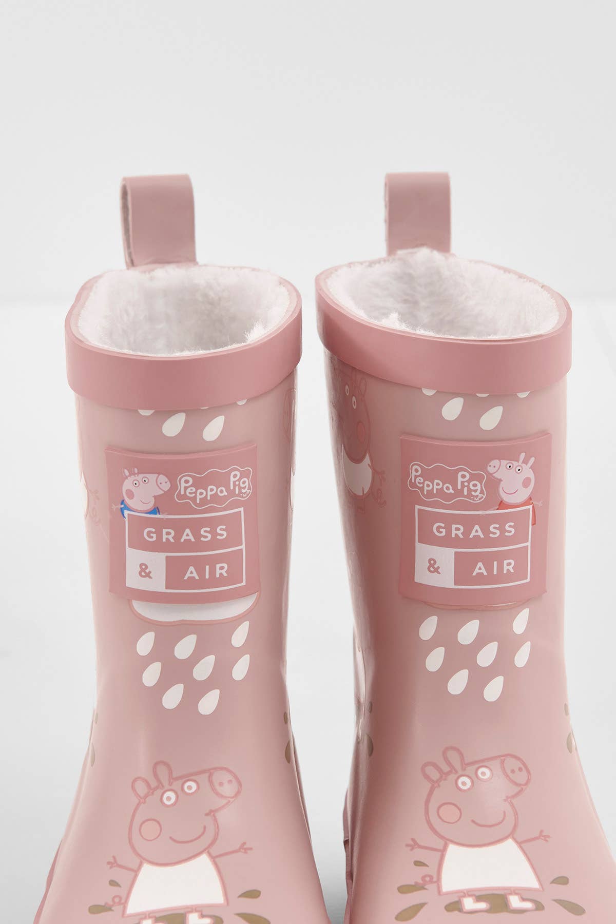 Grass &amp; Air rosa Peppa Pig støvler udendørs