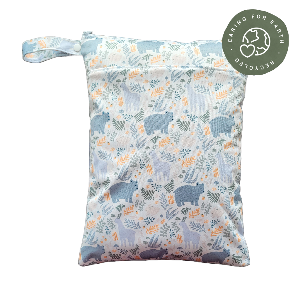 Der schwedische Wald | Wetbag mittel: Dala-Blumen - - MamaMilla