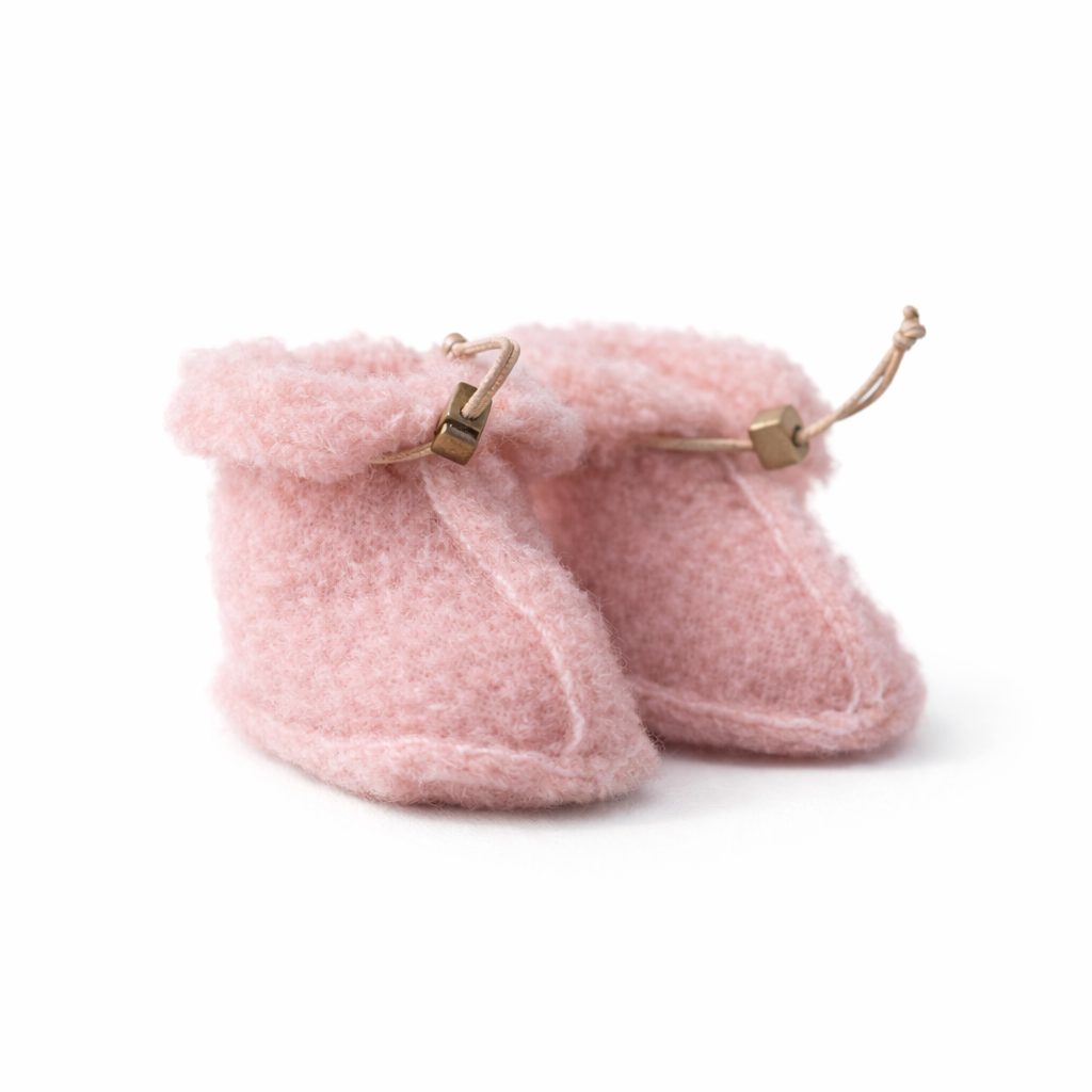 Babypantoffeln aus 100 % Bio-Schafwolle