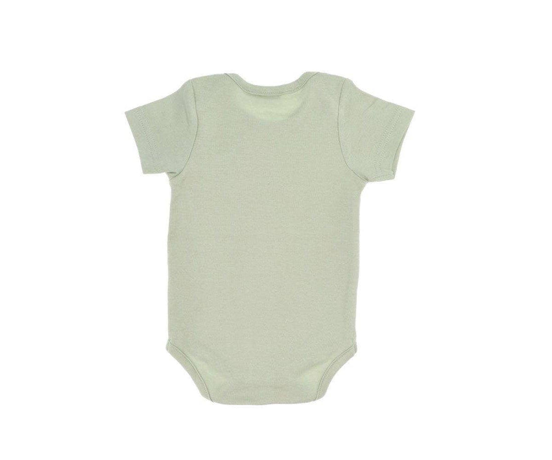 Tutete kortærmet babybody med salvieblade - 3 mdr.