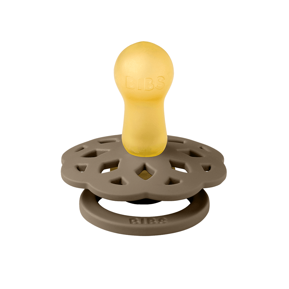 BIBS Boheme rund sut str. 1 – Vanilla/Dark Oak (2-pack) - MamaMilla